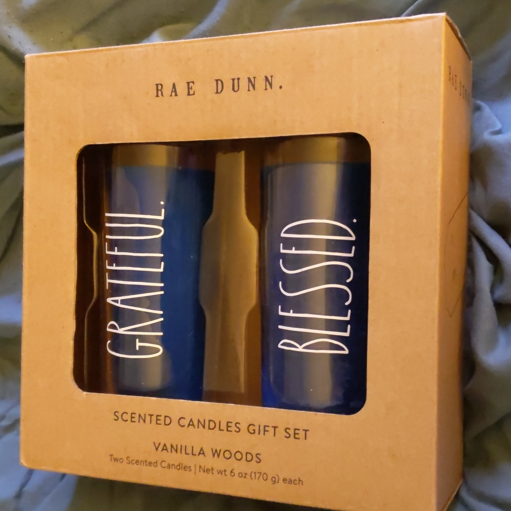 Rae Dunn blessed and grateful vanilla scented candles. Christmas gift. - Picture 2 of 4